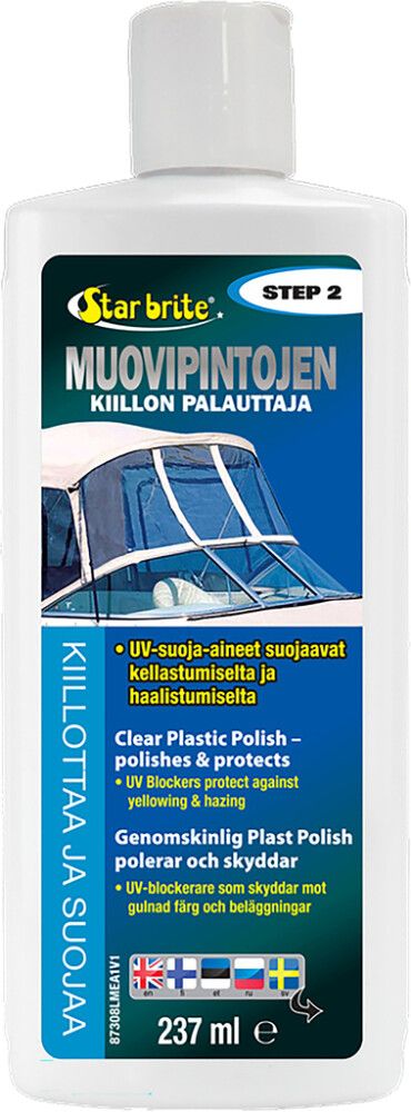 Plastpindade poleerimisvahend Star brite 237 ml samm 2