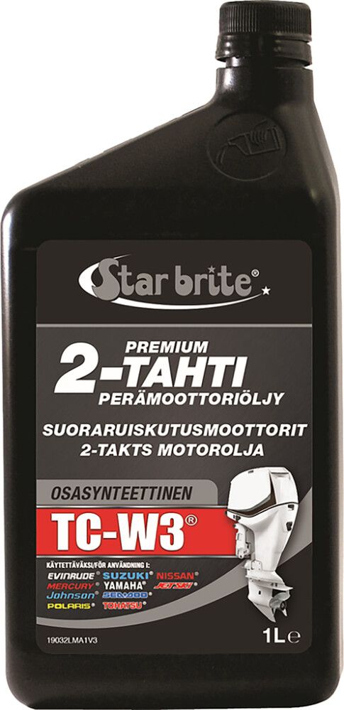 Premium 2-taktilise päramootori õli Star brite TC-W3 1 l