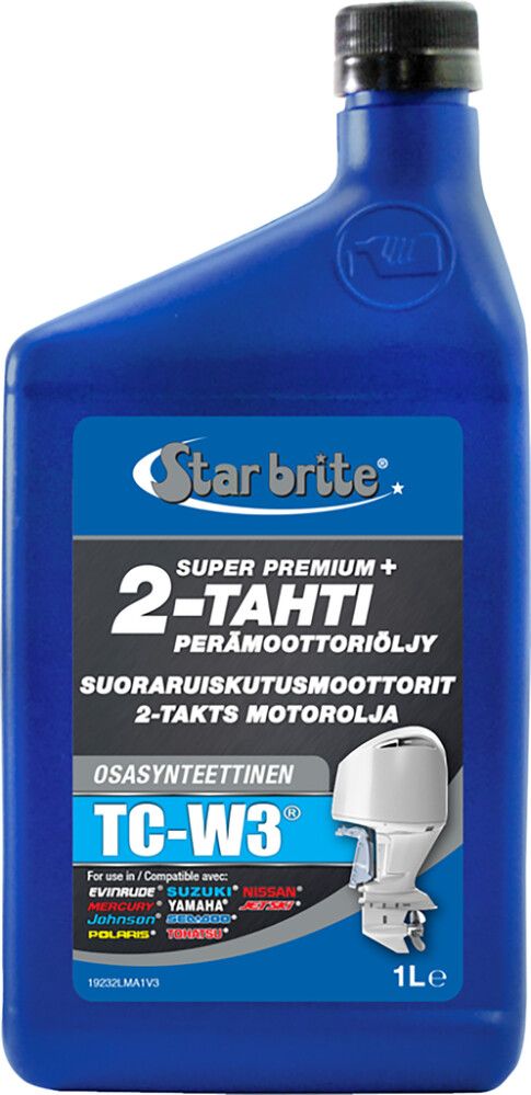 Super Premium 2-taktilise päramootori õli Star brite TC-W3 1 l