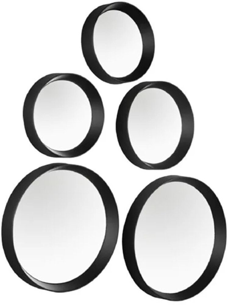 Peeglikomplekt Lia 5 tk/pk, must