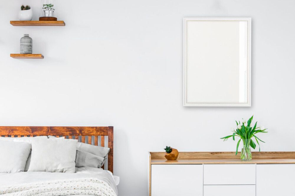 Peegel Nadine 45 x 34 cm, valge/kuldne