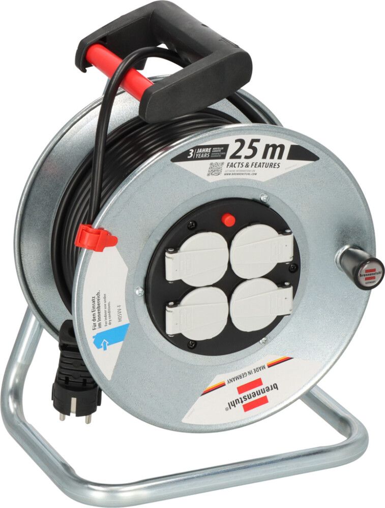 Kaablitrummel Brennenstuhl® Garant S 4 E H05VV-F 3G1,5 IP20 - 25 m