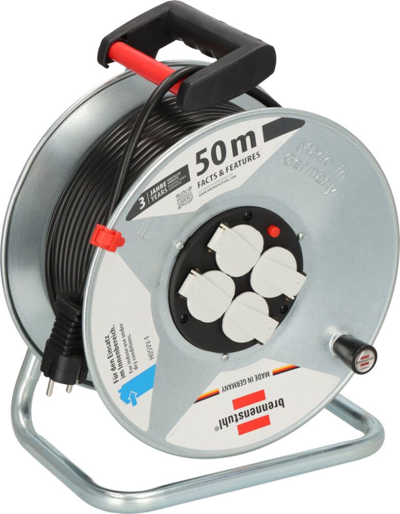 Kaablitrummel Brennenstuhl® Garant S 4 E H05VV-F 3G1,5 IP20 - 50 m