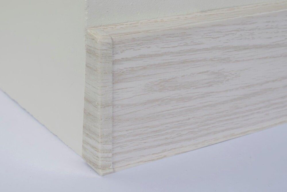 Põrandaliistu ots PVC Aspen Oak vasak 22 x 75 mm