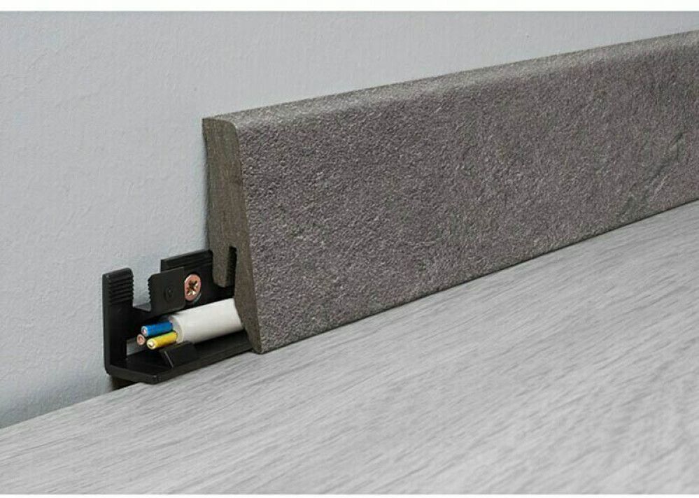 Põrandaliist Logoclic Aquaprotect Pure 18 x 58 x 2600 mm