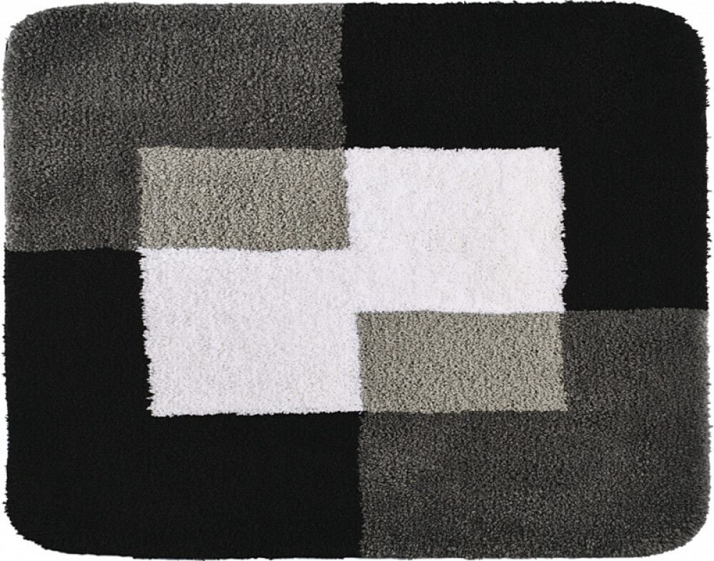 Vannitoavaip Ridder Coin 55 x 50 cm must/hall/valge