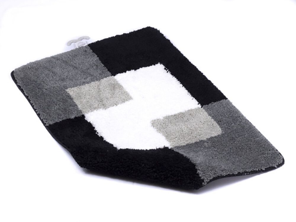 Vannitoavaip Ridder Coin 60 x 90 cm hall/must/valge