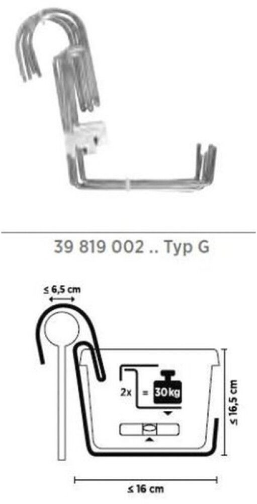 Rõdukasti hoidja Geli mudel G, 1 tk