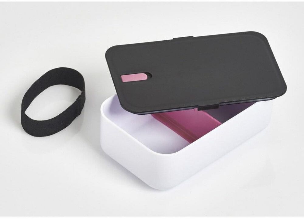 Einekarp 19 x 12 x 7 cm, valge/must/roosa