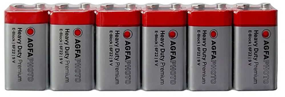 Patareid  AGFAPHOTO SUPER HEAVY DUTY 9V 6tk