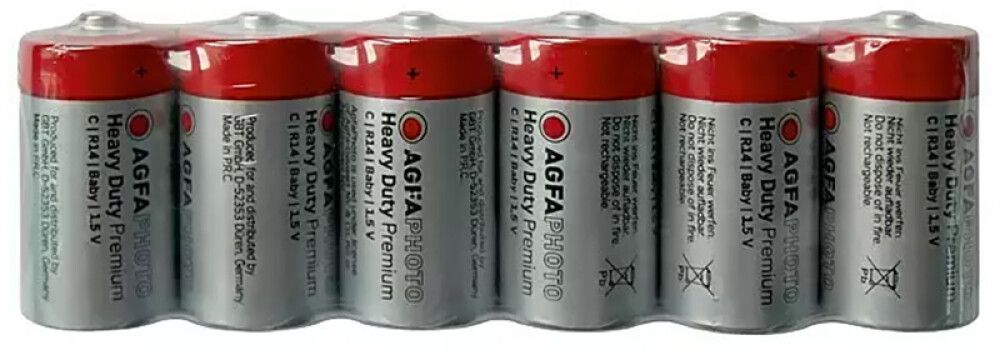 Patareid AGFAPHOTO HEAVY  DUTY Premium  1,5 V 6tk