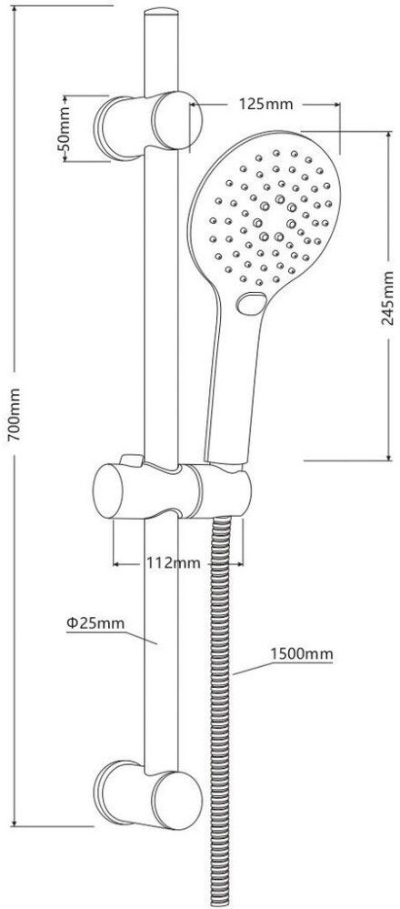 Dušikomplekt Camargue Maui matt must