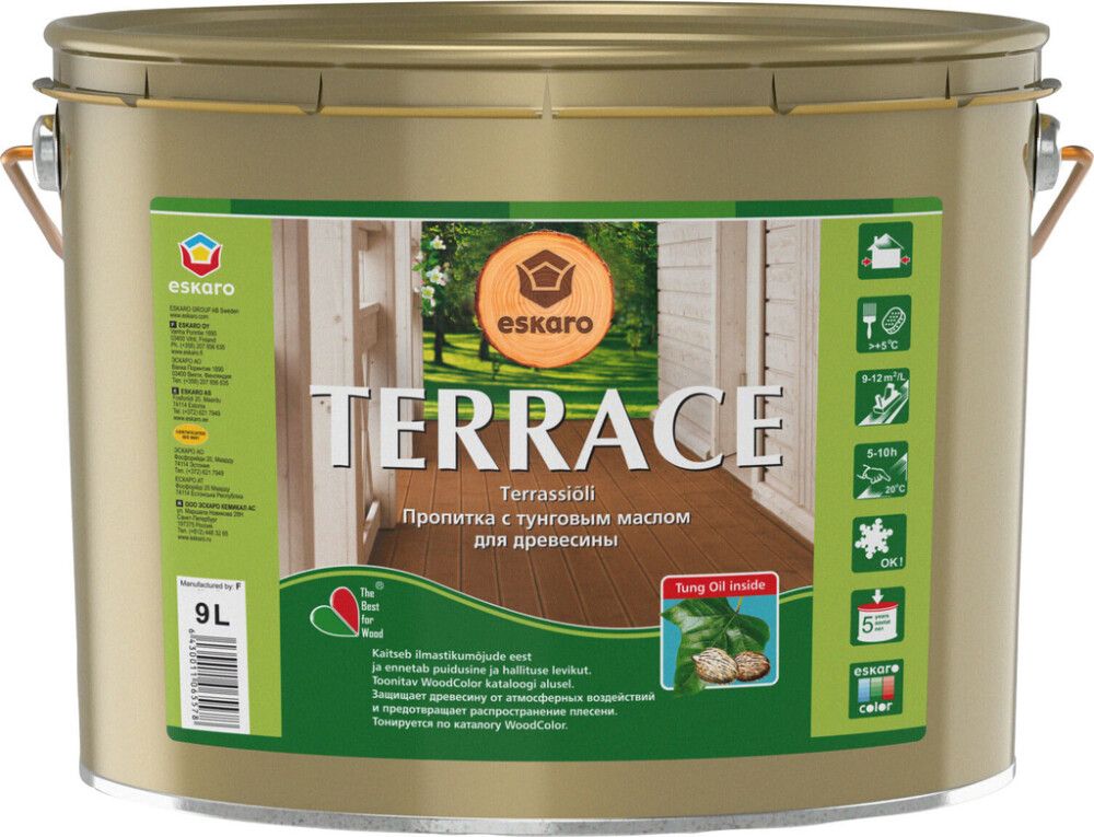 Terrassiõli Eskaro Terrace, värvitu 9 l