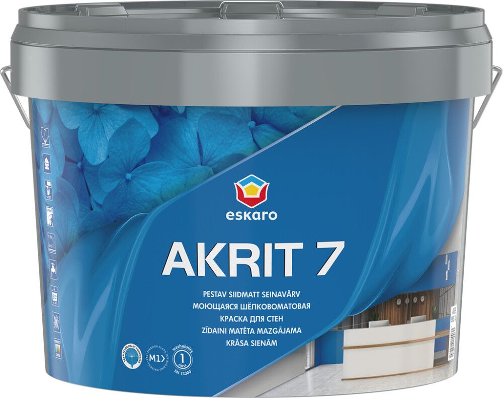 Seinavärv Eskaro Akrit 7 TR Ainult toonimiseks 9 l