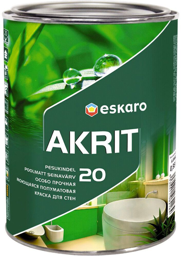 Seinavärv Eskaro Akrit 20 TR ainult toonimiseks 0,9 l