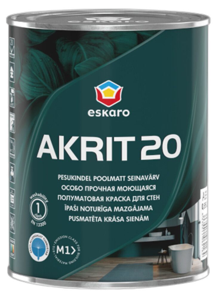 Seinavärv Eskaro Akrit 20 TR ainult toonimiseks 0,9 l