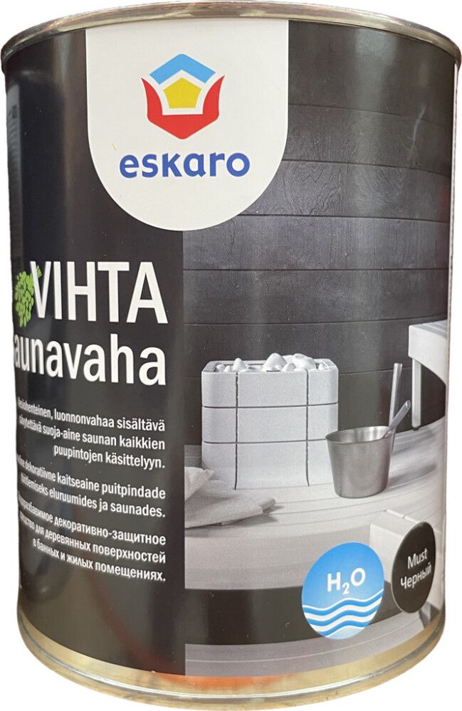 Saunavaha Eskaro Vihta 0,9 l, must