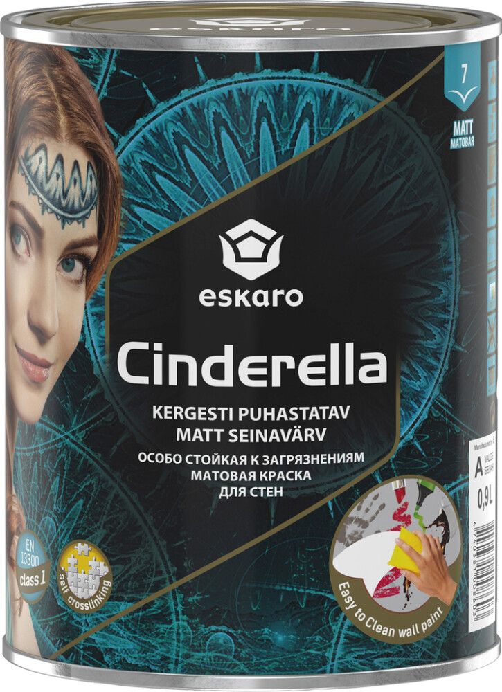 Seinavärv Eskaro Cinderella A valge 0,9 l