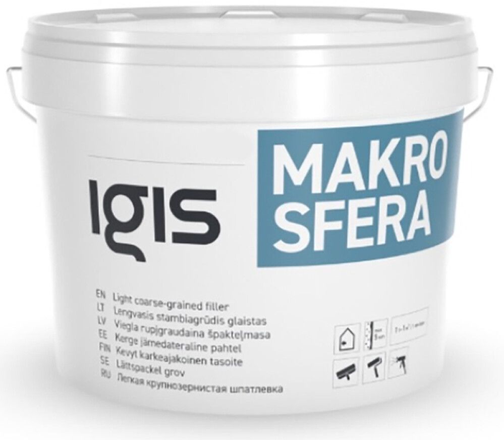 Jämedateraline pahtel Igis Makrosfera 17 l