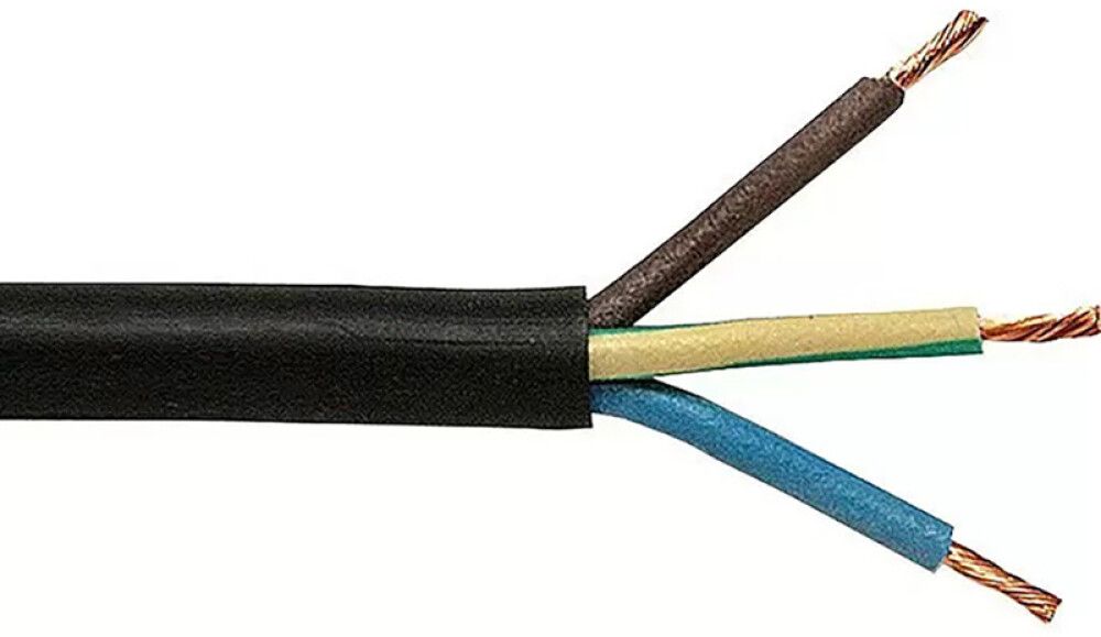 Kummikaabel Kabelexpress H07RN-F3x1,0 mm² must 5 m