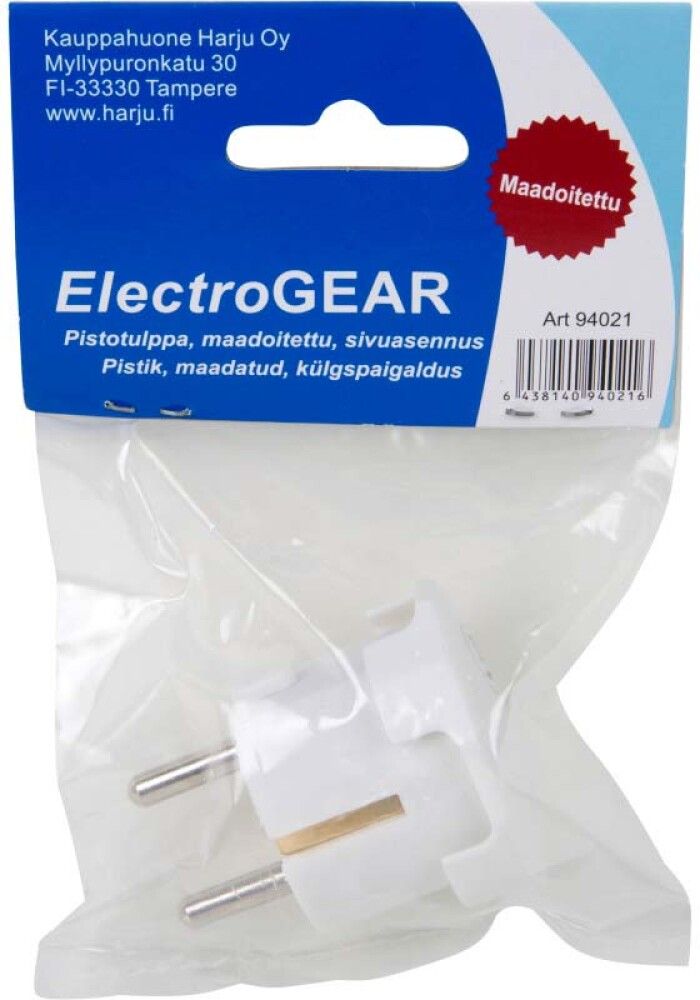 Pistik ElectroGear maandusega küljelt