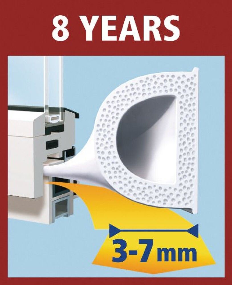 Kummitihend tesa® Moll D-profile 6 m valge