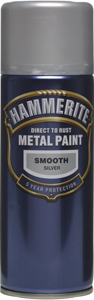 Metallivärv Hammerite Smooth hõbedane 400 ml