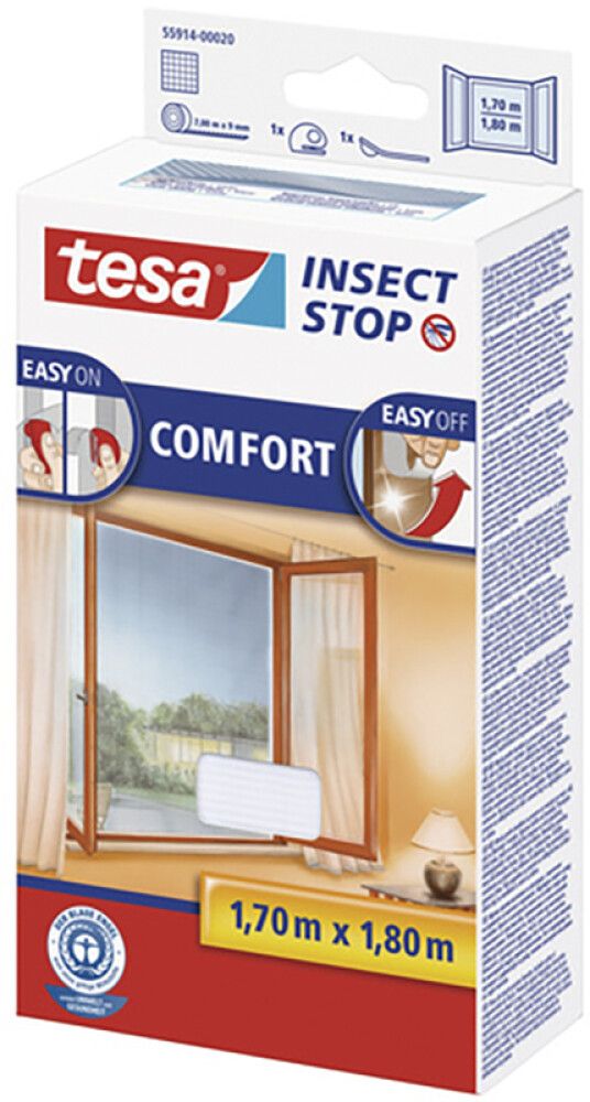 Putukavõrk aknale tesa® Comfort 1,7 x 1,8 m, valge