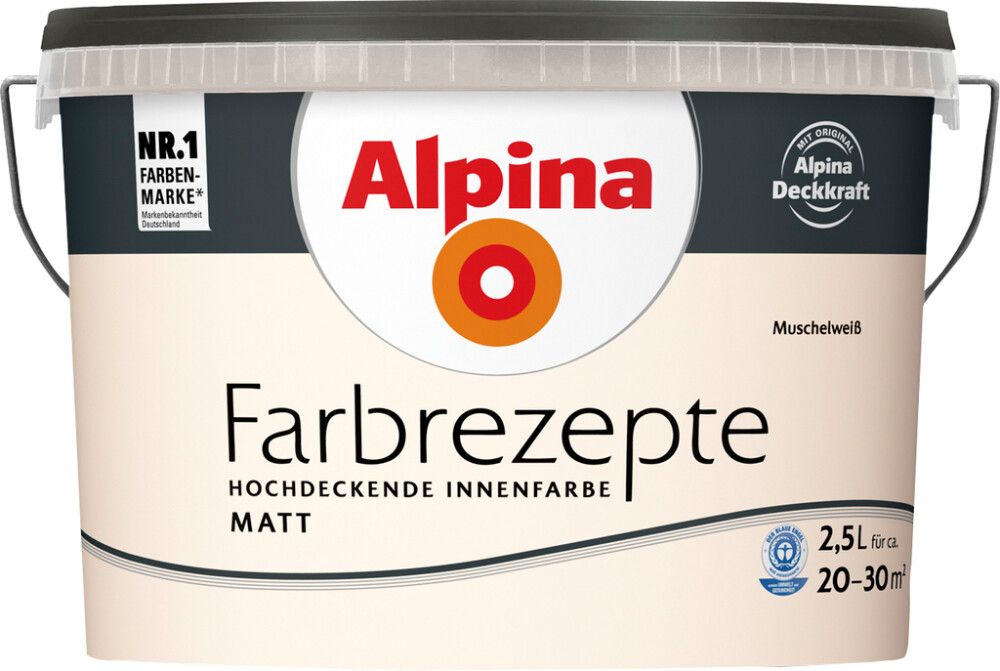 Sisevärv Alpina Farbrezepte Muschelweiß 2,5 l