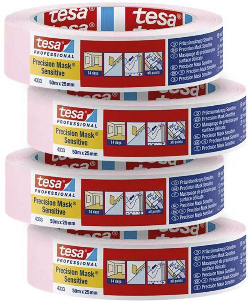 Maalriteip tesa® Professional Presision Sensitive 50 m x 25 mm