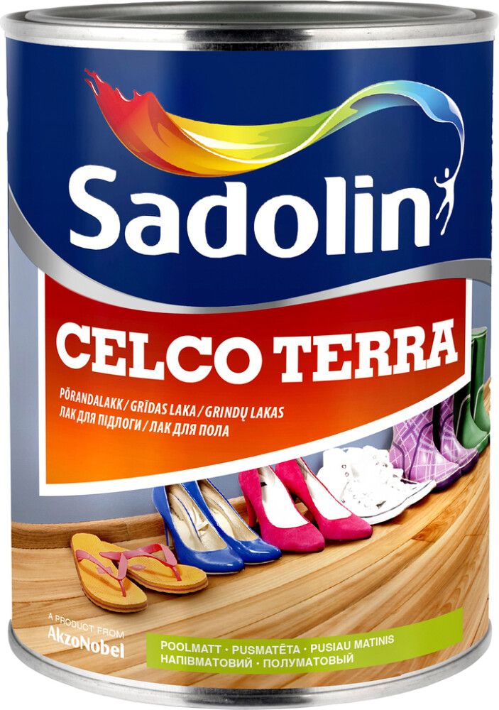 Põrandalakk Celco Terra, poolmatt 1 l