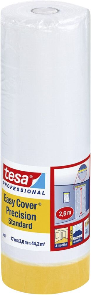 Kaitsekilega maalriteip tesa® Professional Easy Cover Precision 17 x 2,6 m
