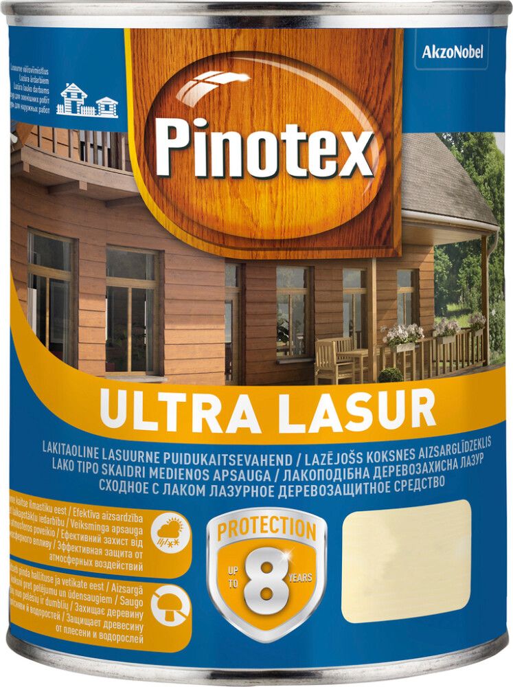 Puidukaitsevahend Pinotex Ultra Lasur 3 l, värvitu
