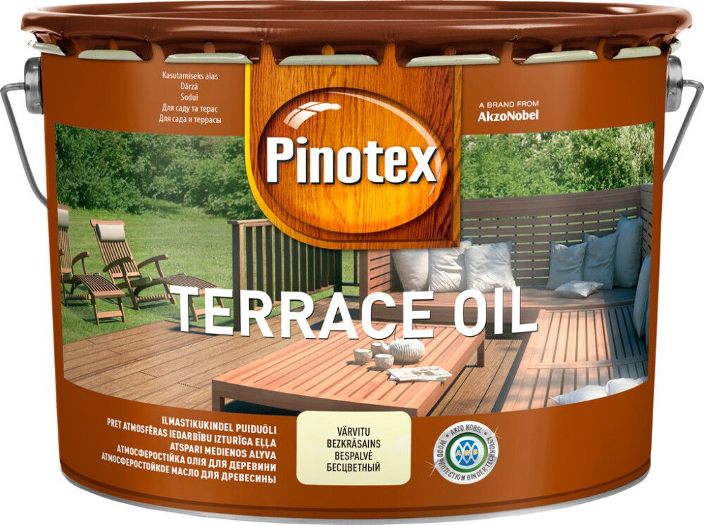 Puiduõli Pinotex Terrace&Wood Oil 10 l, värvitu