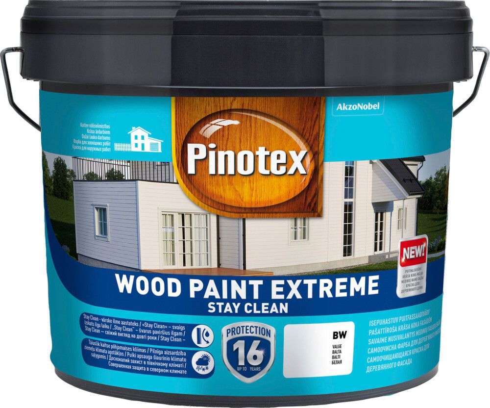 Puitfassaadivärv Pinotex Wood Paint Extreme 10 l, valge