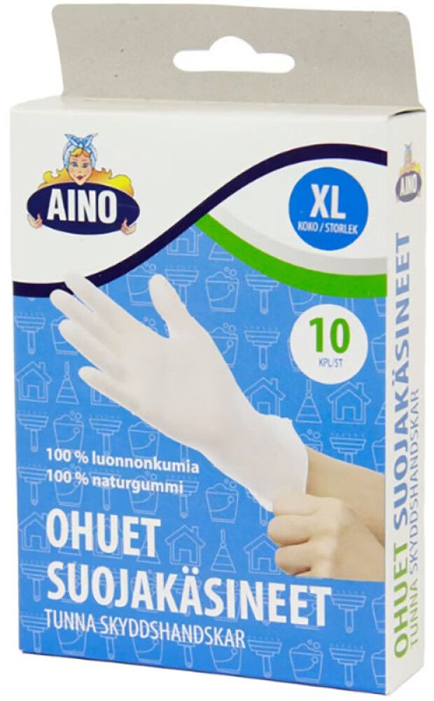 Ühekordsed kummikindad Aino XL