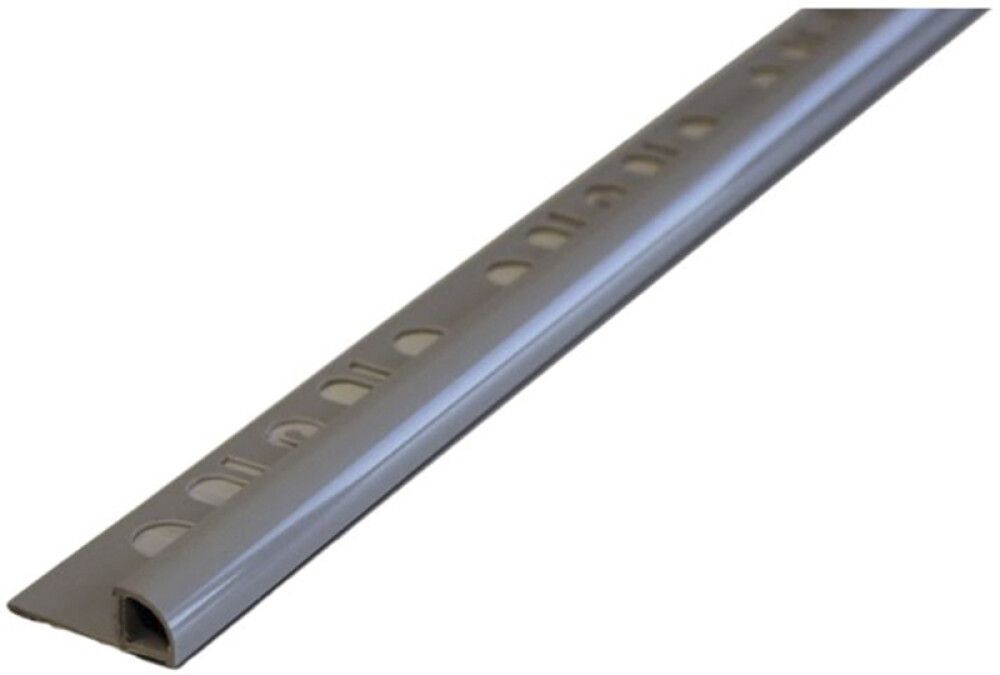Plaadiliist PVC helehall, 8 x 2500 mm