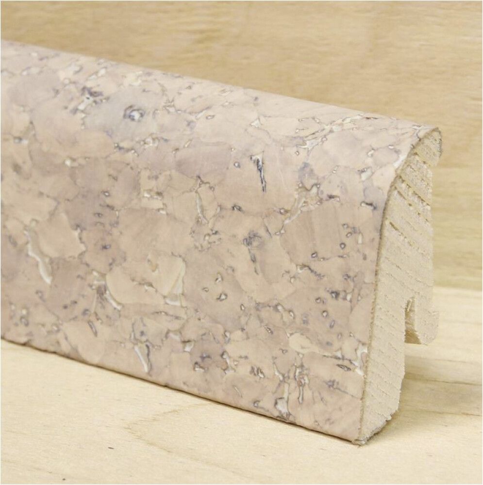 Põrandaliist spoon Kork Creme 19 x 38 x 2400 mm