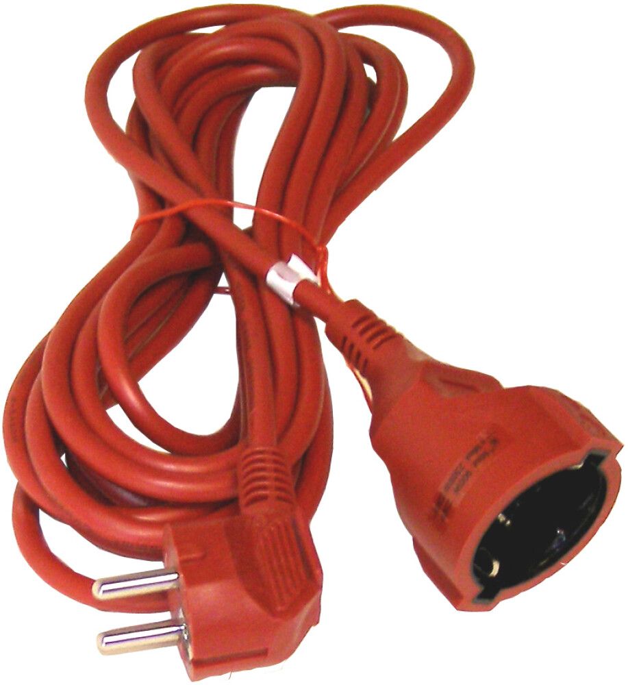 Pikendusjuhe maandusega 5 m punane