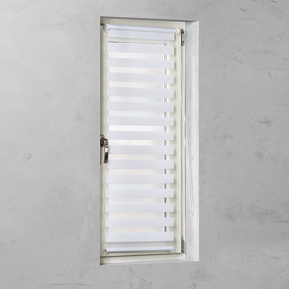 Ruloo öö ja päev Basic valge 60 x 150 cm