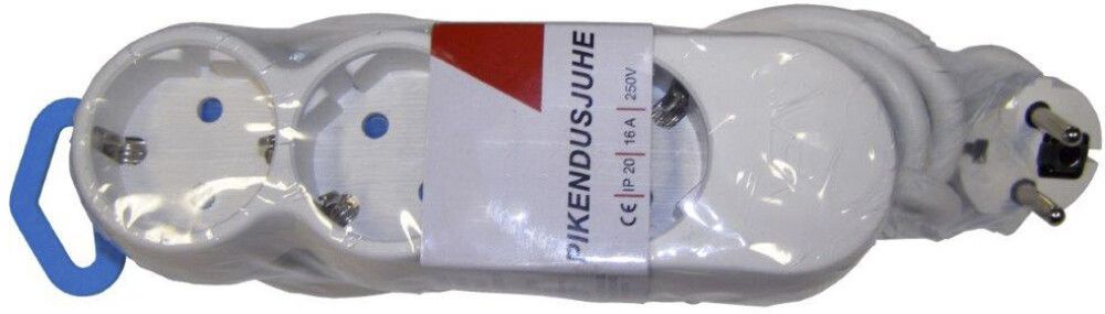 Pikendusjuhe 3-pesa, 3 m