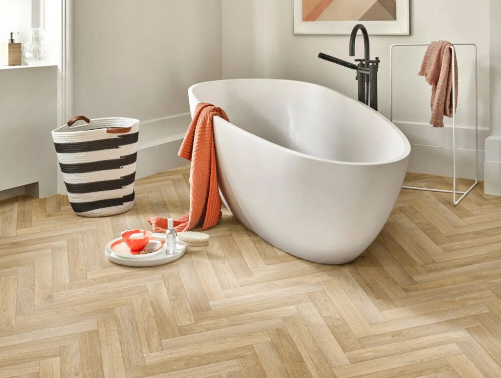 PVC Textile 200, 2 m Herringbone oak 635