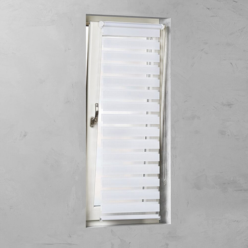 Ruloo öö ja päev Basic valge 90 x 150 cm