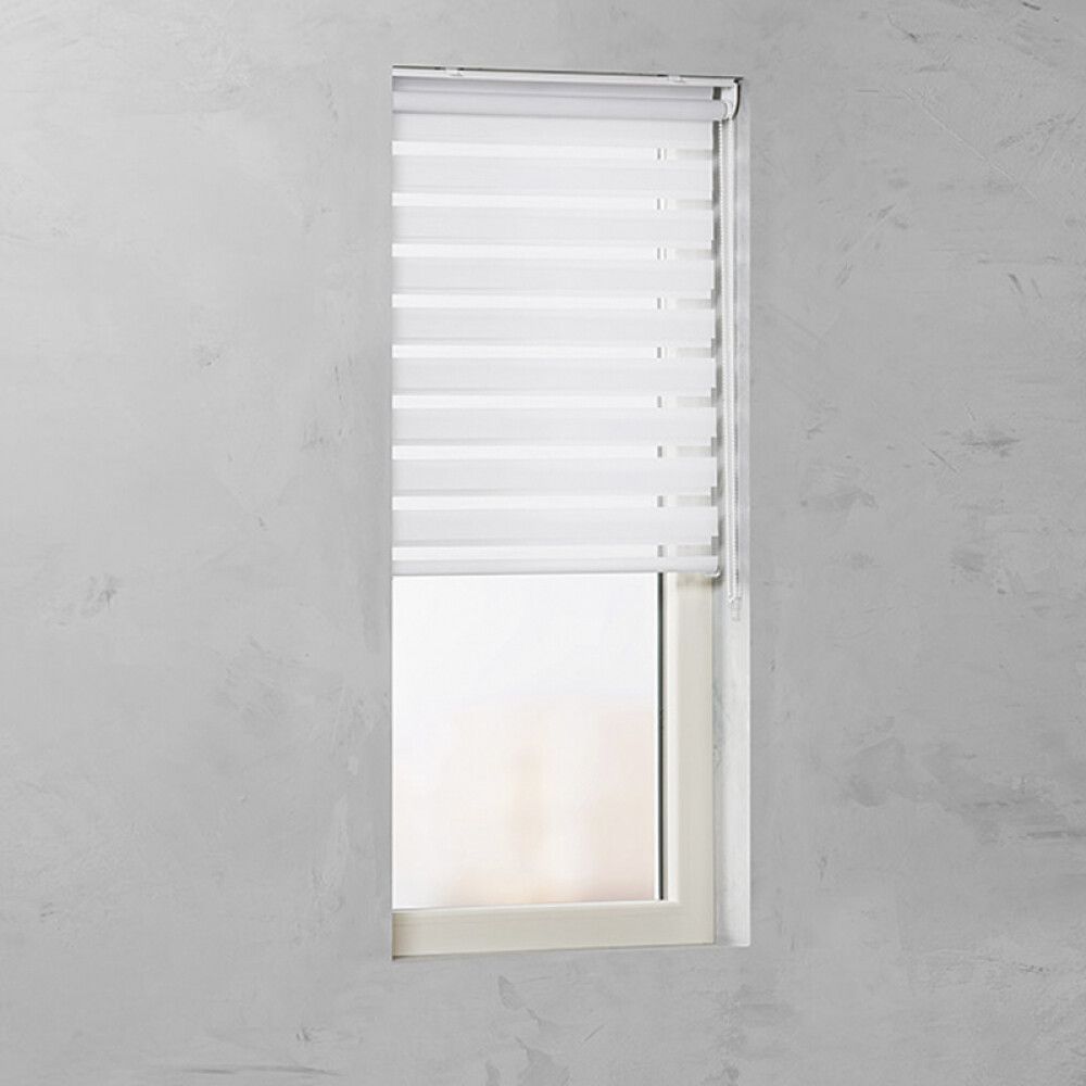 Ruloo öö ja päev Basic valge 120 x 150 cm