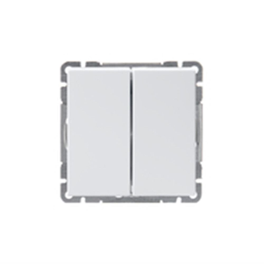 Kahene lüliti Berker S1 raamita valge