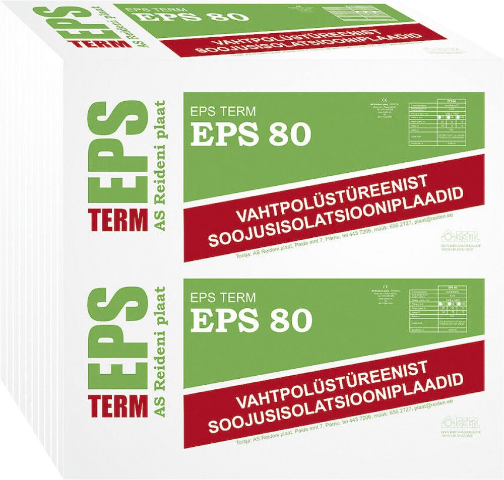 Soojustusplaat EPS 80, 50 mm
