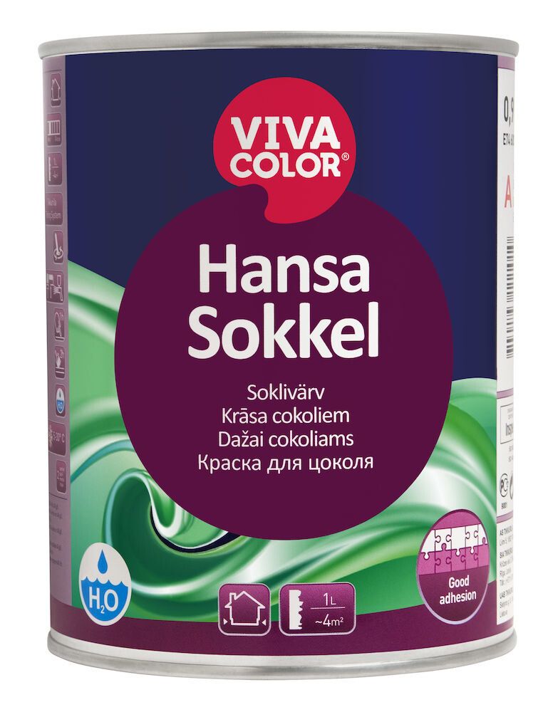 Soklivärv Vivacolor Hansa Sokkel C ainult toonimiseks 0,9 l