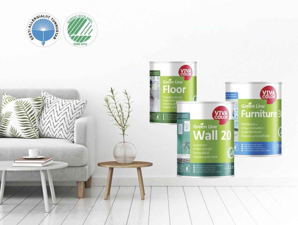 Laevärv Vivacolor Green Line Ceiling 2 AP valge 2,7 l
