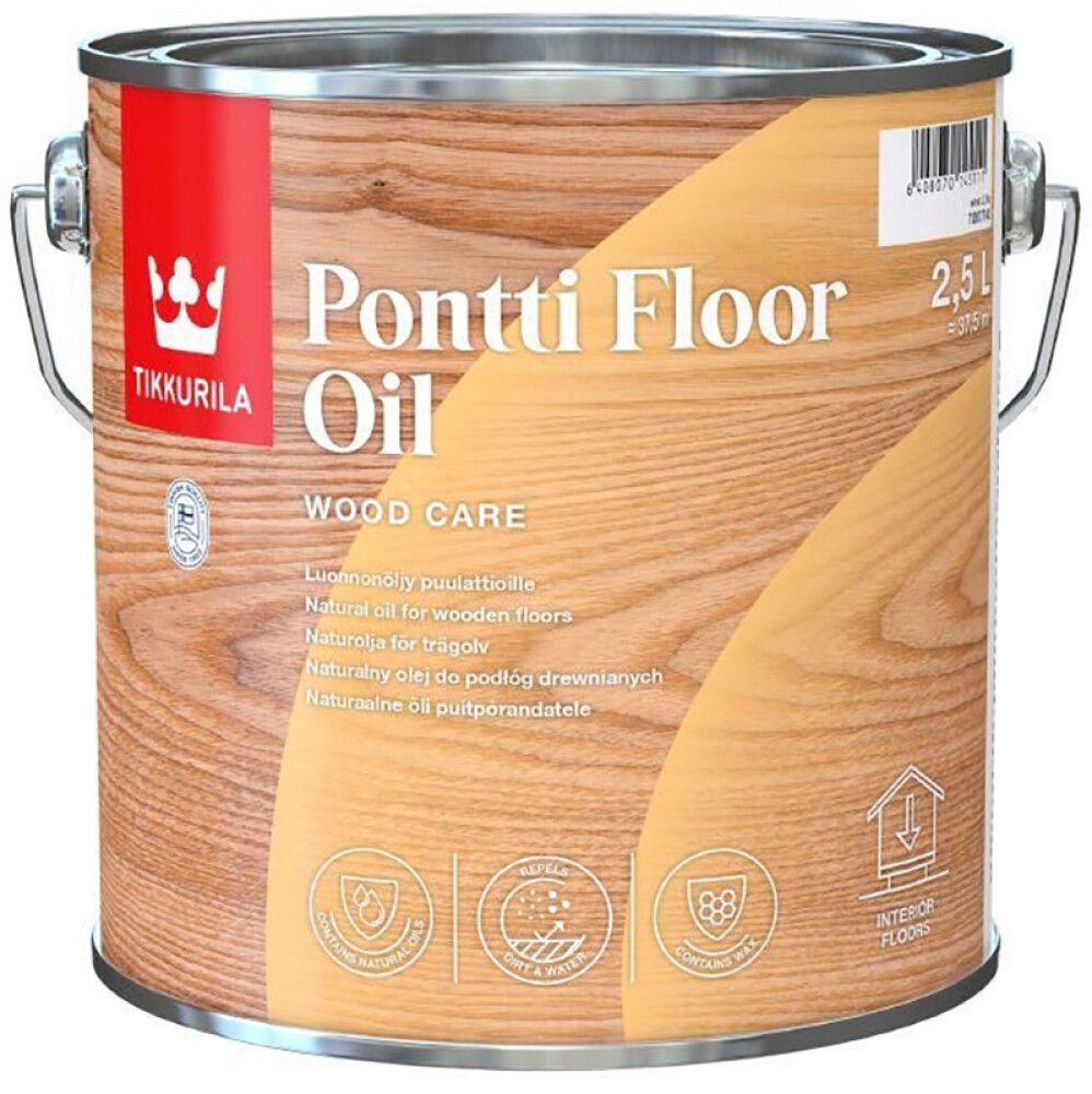 Põrandaõli Tikkurila Pontti Floor Oil 2,5 L, värvitu