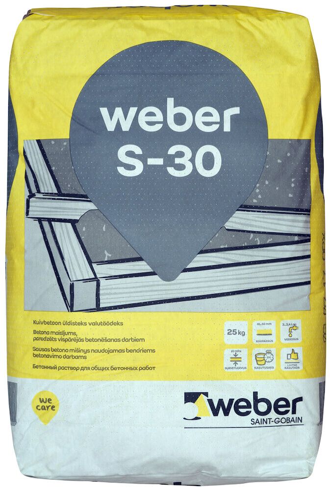Kuivbetoon Weber S-30 25 kg